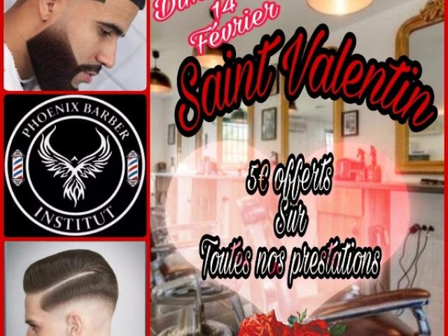 LA Saint Valentin le dimanche 14 février 2021 au phoenix barber institut 